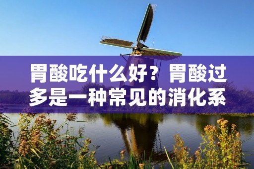胃酸吃什么好？胃酸过多是一种常见的消化系统问题，给人们的生活带来了很多困扰。胃酸过多会导致胃部不适、疼痛、烧心等症状，影响人们的饮食和生活质量。为了缓解这种不适，我们可以通过调整饮食来减少胃酸的分泌，从而缓解胃酸过多带来的不适。