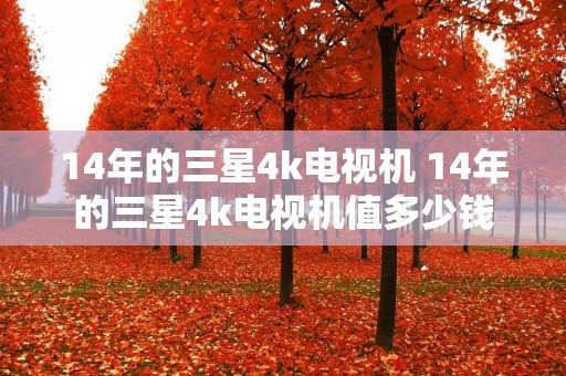 14年的三星4k电视机 14年的三星4k电视机值多少钱