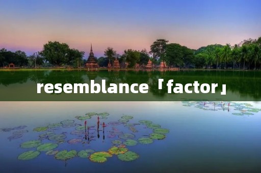 resemblance「factor」