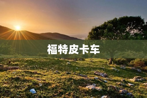 福特皮卡车：强大动力与卓越性能的完美结合