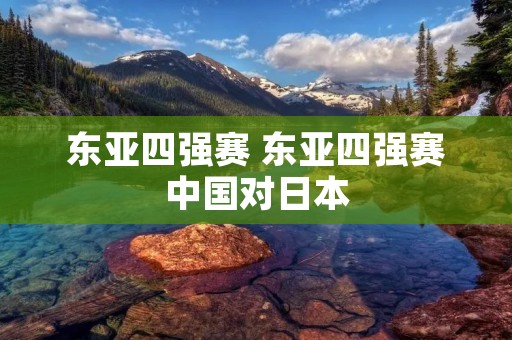 东亚四强赛 东亚四强赛中国对日本