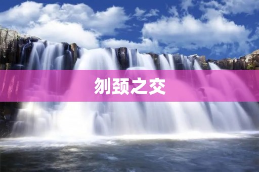 刎颈之交:一段血脉相连的友谊