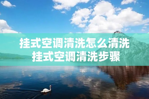 挂式空调清洗怎么清洗 挂式空调清洗步骤