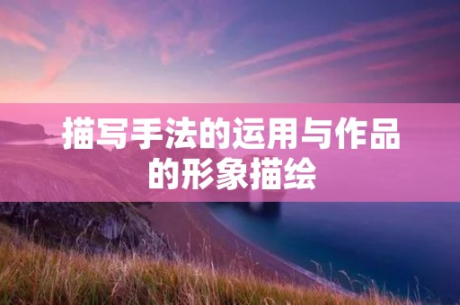 描写手法的运用与作品的形象描绘