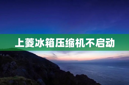 上菱冰箱压缩机不启动:原因及解决方法 上菱冰箱压缩机不启动:原因及解决方法