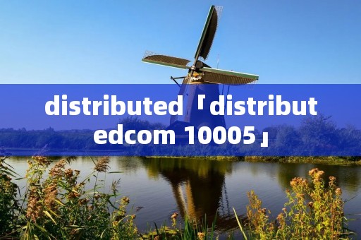 distributed「distributedcom 10005」