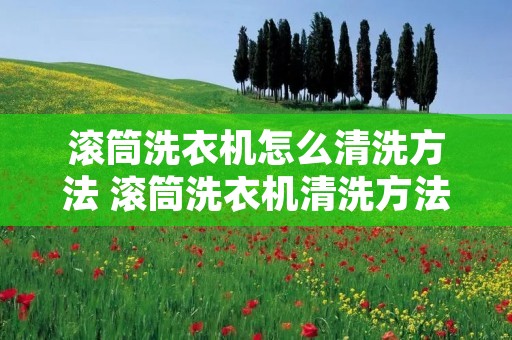 滚筒洗衣机怎么清洗方法 滚筒洗衣机清洗方法步骤 滚筒洗衣机怎么清洗方法 滚筒洗衣机清洗方法步骤