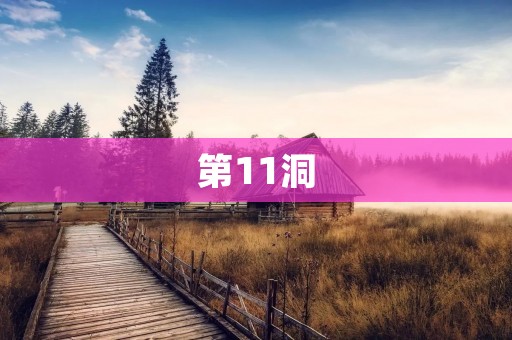 第11洞:一场沉浸式的探险之旅 第11洞:一场沉浸式的探险之旅