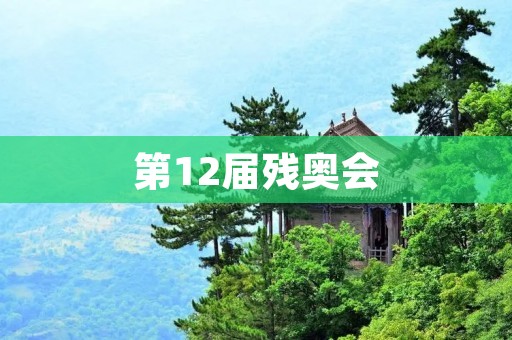 第12届残奥会：超越残障，共创无限可能