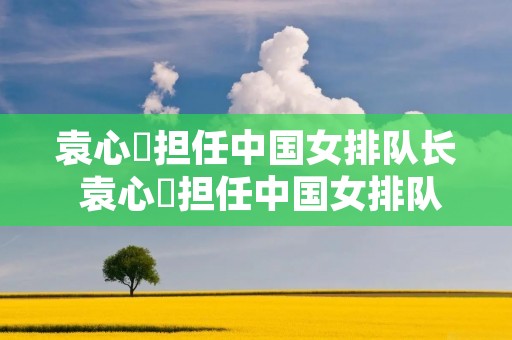 袁心玥担任中国女排队长 袁心玥担任中国女排队长是哪一年 袁心玥担任中国女排队长 袁心玥担任中国女排队长是哪一年