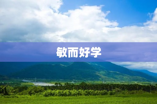 敏而好学:追求知识与成长的不懈追求