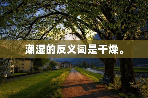 潮湿的反义词是干燥。