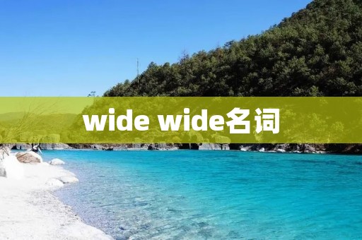 wide wide名词 wide wide名词