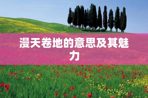 漫天卷地的意思及其魅力