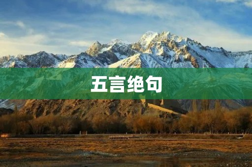 五言绝句:人生如梦