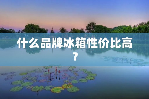 什么品牌冰箱性价比高? 什么品牌冰箱性价比高?