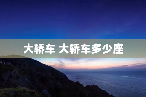 大轿车 大轿车多少座 大轿车 大轿车多少座