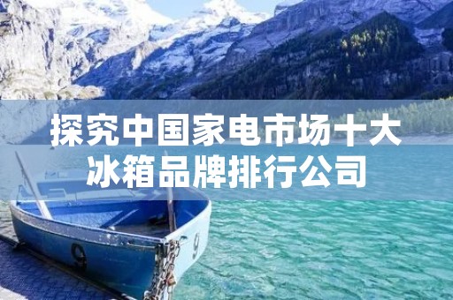 探究中国家电市场十大冰箱品牌排行公司 探究中国家电市场十大冰箱品牌排行公司