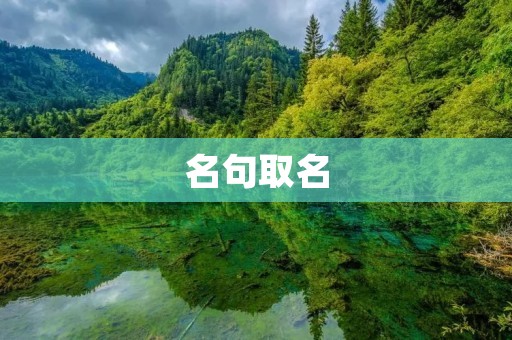 名句取名