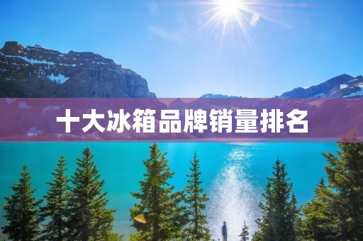 十大冰箱品牌销量排名:探索市场领先品牌的背后故事 十大冰箱品牌销量排名:探索市场领先品牌的背后故事