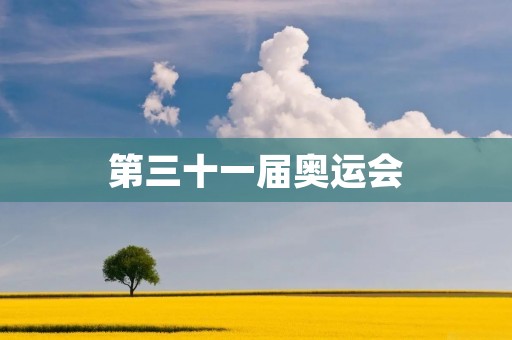 第三十一届奥运会：全球体育盛事的辉煌巅峰