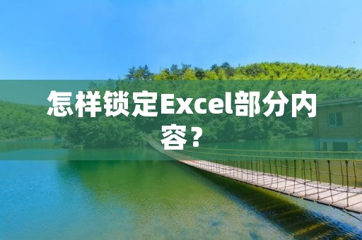 怎样锁定Excel部分内容？