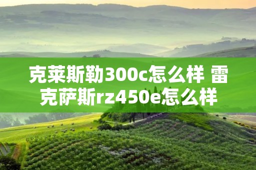 克莱斯勒300c怎么样 雷克萨斯rz450e怎么样