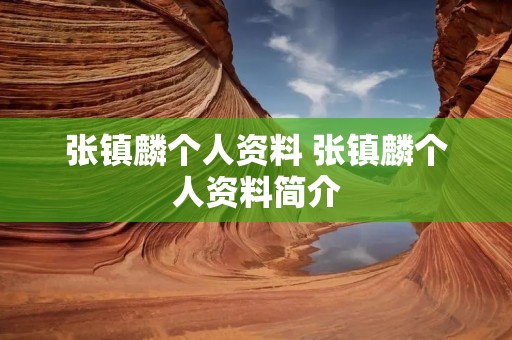 张镇麟个人资料 张镇麟个人资料简介