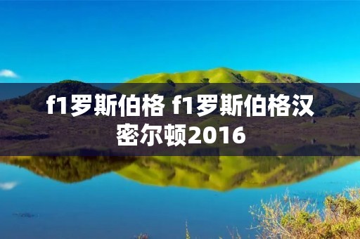 f1罗斯伯格 f1罗斯伯格汉密尔顿2016 f1罗斯伯格 f1罗斯伯格汉密尔顿2016
