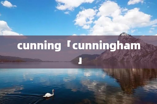cunning「cunningham」