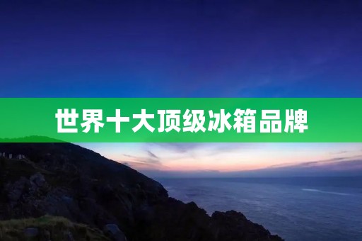 世界十大顶级冰箱品牌：为您打造高品质生活