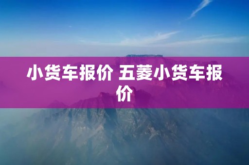 小货车报价 五菱小货车报价 小货车报价 五菱小货车报价