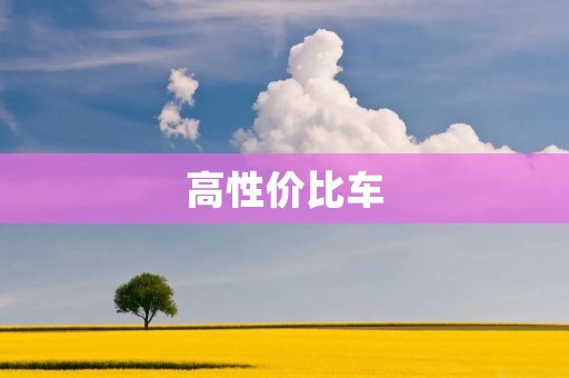 高性价比车:让你的出行更经济实惠 高性价比车:让你的出行更经济实惠