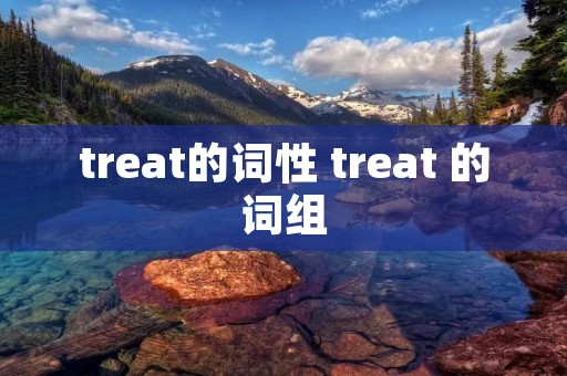 treat的词性 treat 的词组