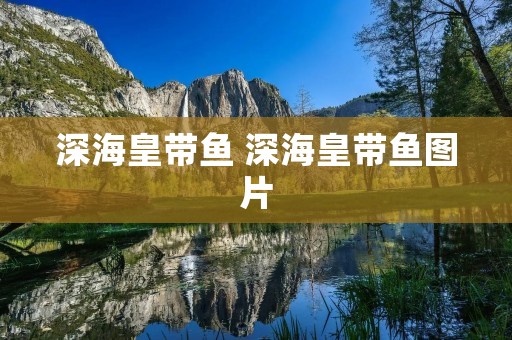 深海皇带鱼 深海皇带鱼图片