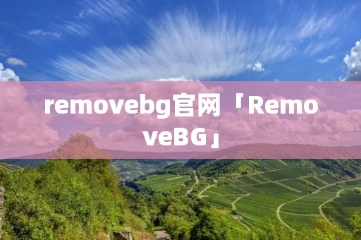 removebg官网「RemoveBG」 removebg官网「RemoveBG」