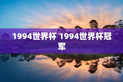1994世界杯 1994世界杯冠军 1994世界杯 1994世界杯冠军
