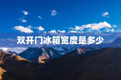 **门冰箱宽度是多少
