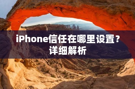 iPhone信任在哪里设置?详细解析