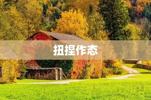 扭捏作态:拒绝真实的自我表达