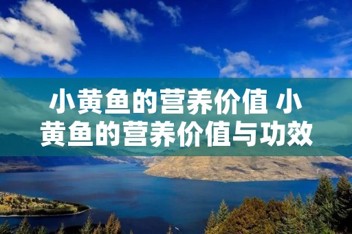 小黄鱼的营养价值 小黄鱼的营养价值与功效图片