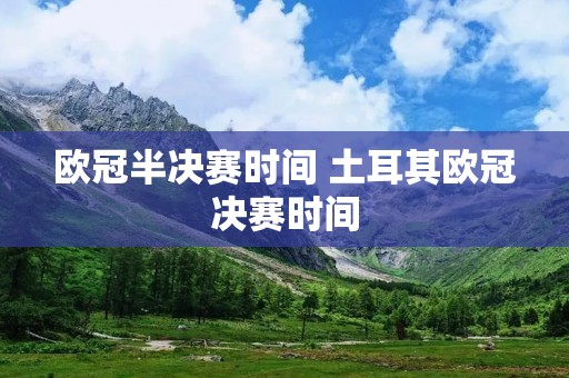 欧冠半决赛时间 土耳其欧冠决赛时间