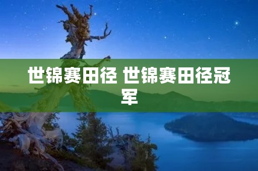 世锦赛田径 世锦赛田径冠军