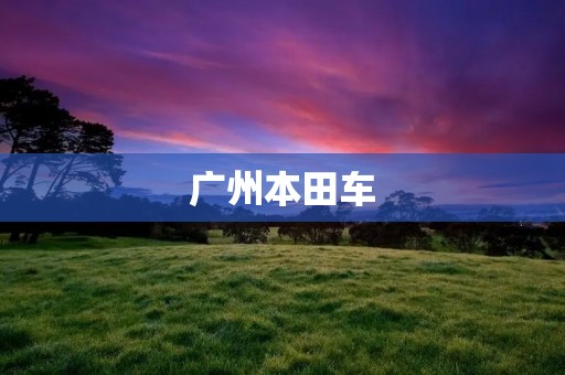 广州本田车:驾驭科技与品质的完美结合 广州本田车:驾驭科技与品质的完美结合