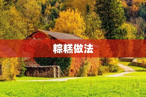 粽糕做法：传统美味，家庭自制