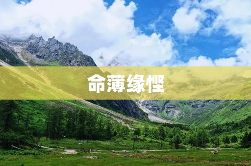 命薄缘悭:宿命的悲剧与财富的稀缺