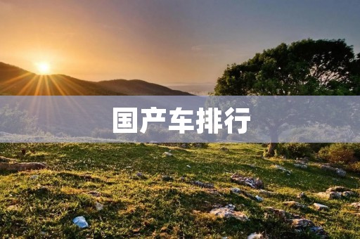 国产车排行:中国汽车工业的崛起与辉煌 国产车排行:中国汽车工业的崛起与辉煌