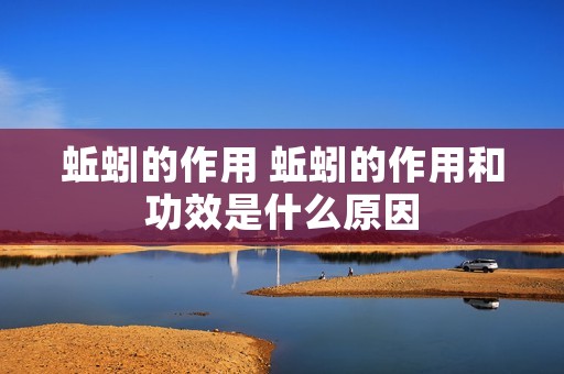 蚯蚓的作用 蚯蚓的作用和功效是什么原因