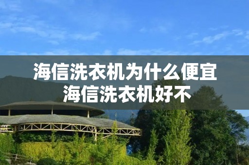 海信洗衣机为什么便宜 海信洗衣机好不