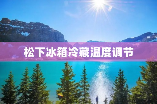 松下冰箱冷藏温度调节:保持食物新鲜的秘诀 松下冰箱冷藏温度调节:保持食物新鲜的秘诀